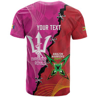 Barbados and Guyana Cricket Personalized T Shirt Royals Amazon Warriors Together - Wonder Print Shop