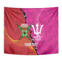 Barbados and Guyana Cricket Personalized Tapestry Royals Amazon Warriors Together - Wonder Print Shop