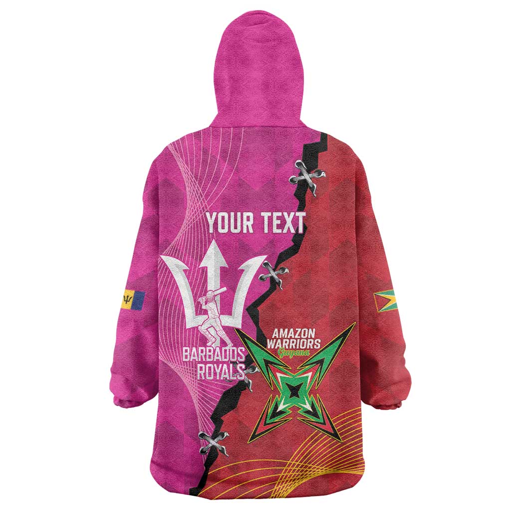 Barbados and Guyana Cricket Personalized Wearable Blanket Hoodie Royals Amazon Warriors Together - Wonder Print Shop