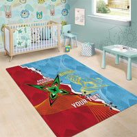 Saint Lucia and Guyana Cricket Personalized Area Rug Kings Amazon Warriors Together - Wonder Print Shop