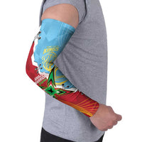 Saint Lucia and Guyana Cricket Personalized Arm Sleeves Kings Amazon Warriors Together - Wonder Print Shop