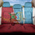 Saint Lucia and Guyana Cricket Personalized Back Car Seat Cover Kings Amazon Warriors Together - Wonder Print Shop