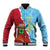 Saint Lucia and Guyana Cricket Personalized Baseball Jacket Kings Amazon Warriors Together - Wonder Print Shop