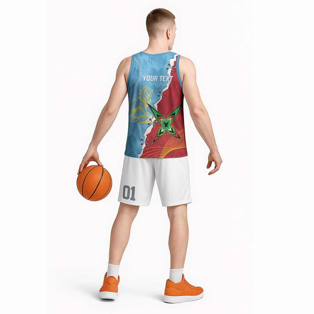 Saint Lucia and Guyana Cricket Personalized Basketball Jersey Kings Amazon Warriors Together - Wonder Print Shop