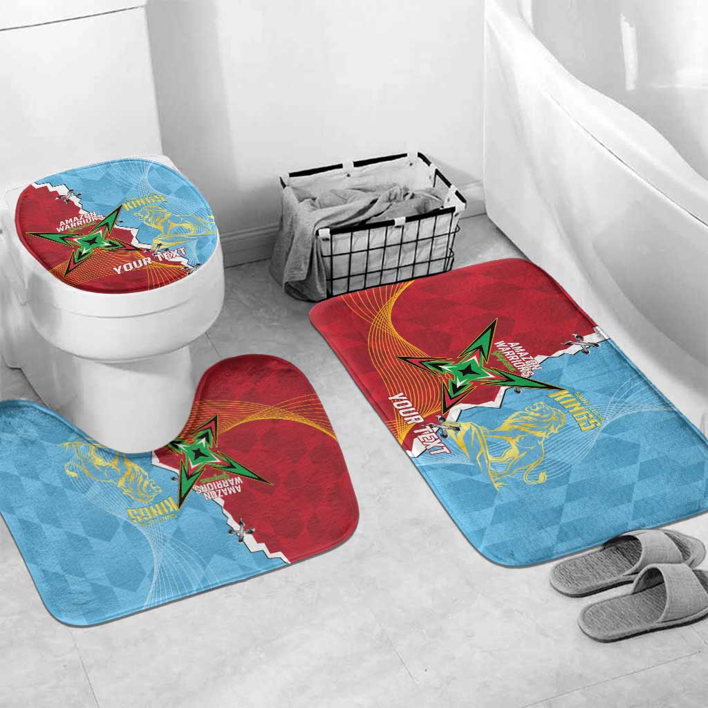 Saint Lucia and Guyana Cricket Personalized Bathroom Set Kings Amazon Warriors Together - Wonder Print Shop