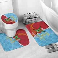 Saint Lucia and Guyana Cricket Personalized Bathroom Set Kings Amazon Warriors Together - Wonder Print Shop