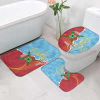 Saint Lucia and Guyana Cricket Personalized Bathroom Set Kings Amazon Warriors Together - Wonder Print Shop