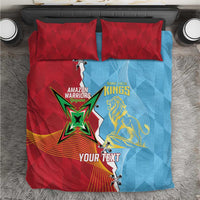 Saint Lucia and Guyana Cricket Personalized Bedding Set Kings Amazon Warriors Together - Wonder Print Shop