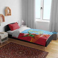 Saint Lucia and Guyana Cricket Personalized Bedding Set Kings Amazon Warriors Together - Wonder Print Shop