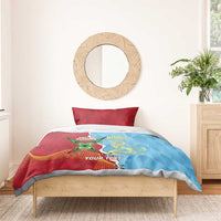 Saint Lucia and Guyana Cricket Personalized Bedding Set Kings Amazon Warriors Together - Wonder Print Shop