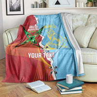Saint Lucia and Guyana Cricket Personalized Blanket Kings Amazon Warriors Together - Wonder Print Shop
