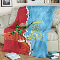 Saint Lucia and Guyana Cricket Personalized Blanket Kings Amazon Warriors Together - Wonder Print Shop