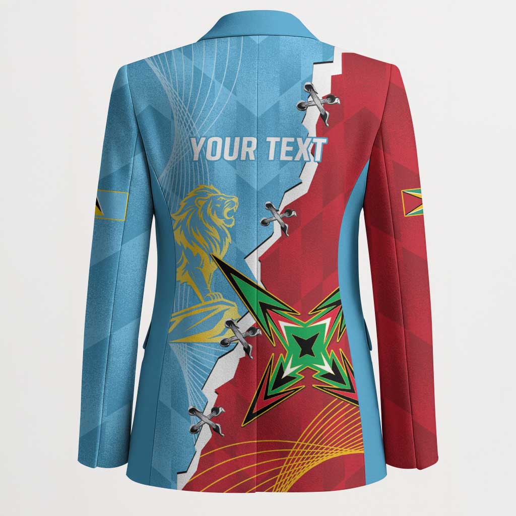 Saint Lucia and Guyana Cricket Personalized Blazer Kings Amazon Warriors Together - Wonder Print Shop