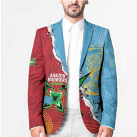 Saint Lucia and Guyana Cricket Personalized Blazer Kings Amazon Warriors Together - Wonder Print Shop