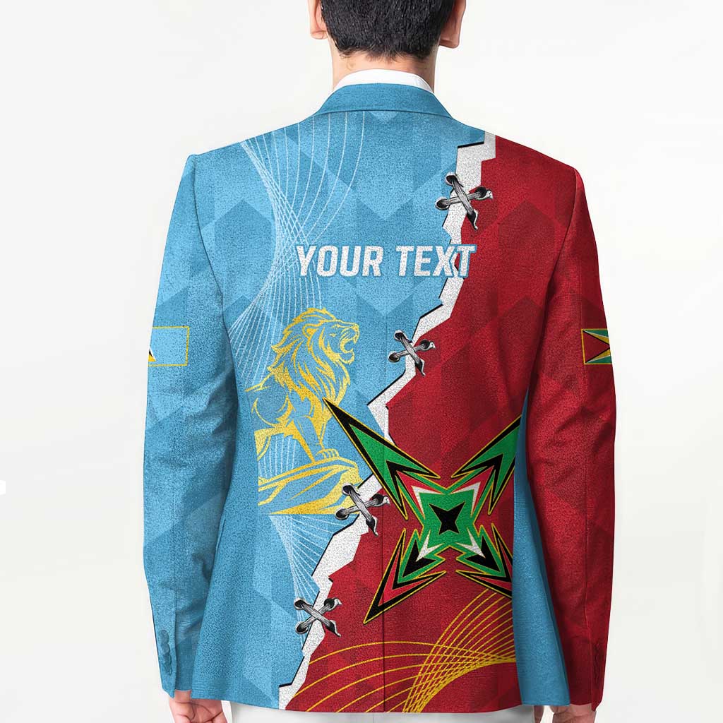Saint Lucia and Guyana Cricket Personalized Blazer Kings Amazon Warriors Together - Wonder Print Shop