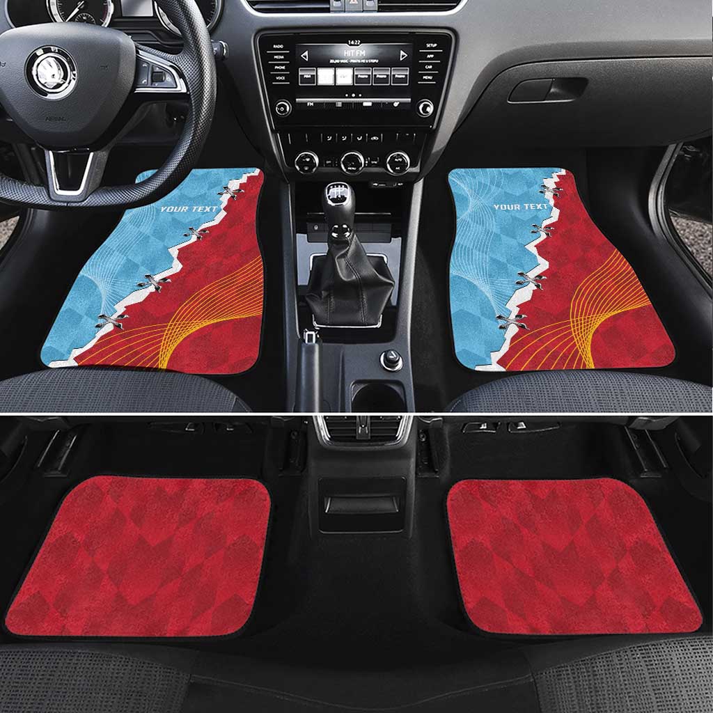 Saint Lucia and Guyana Cricket Personalized Car Mats Kings Amazon Warriors Together - Wonder Print Shop