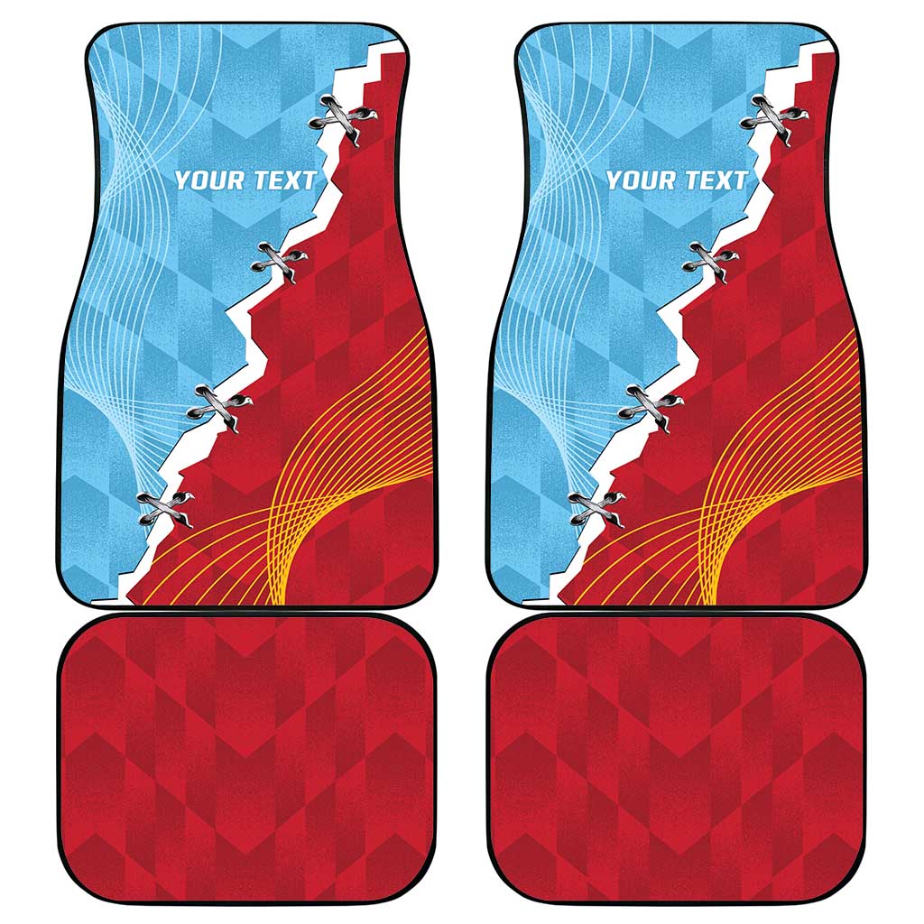 Saint Lucia and Guyana Cricket Personalized Car Mats Kings Amazon Warriors Together - Wonder Print Shop