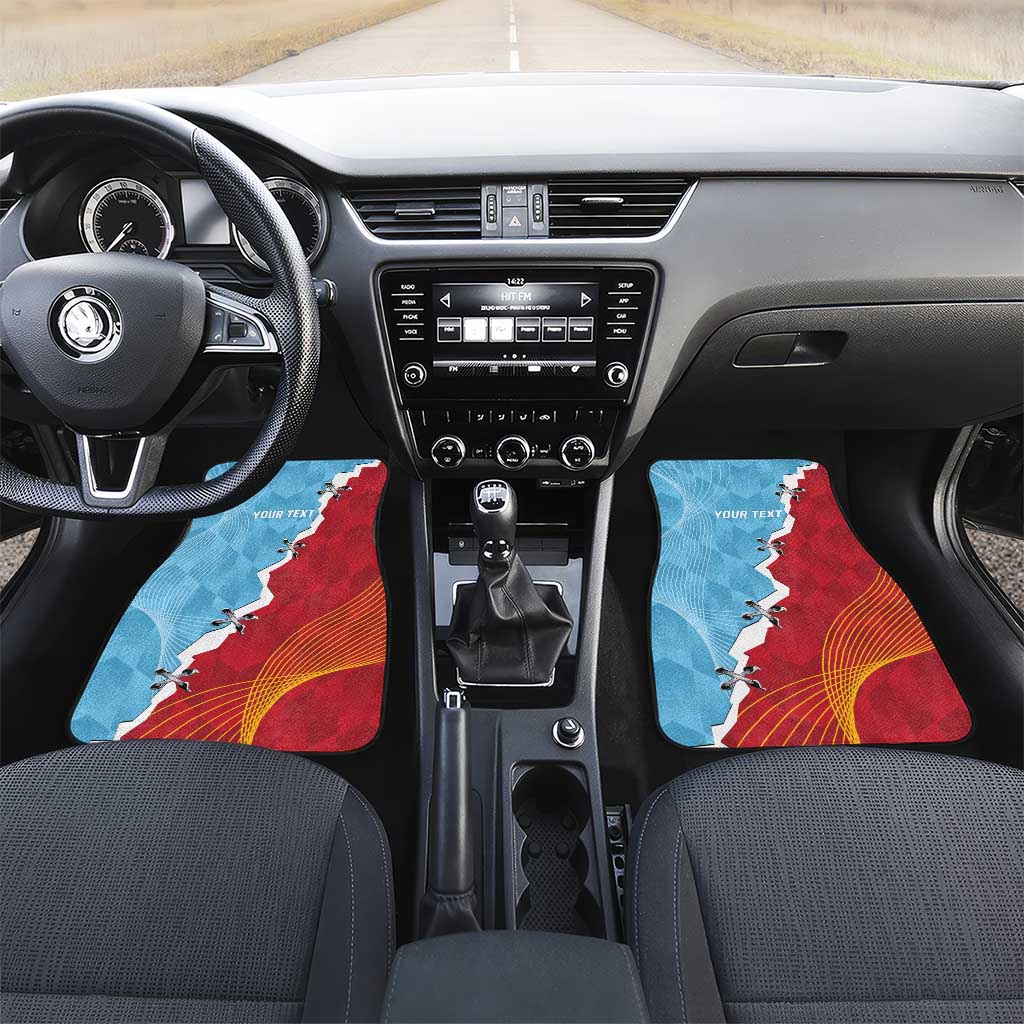 Saint Lucia and Guyana Cricket Personalized Car Mats Kings Amazon Warriors Together - Wonder Print Shop