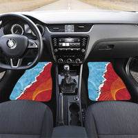 Saint Lucia and Guyana Cricket Personalized Car Mats Kings Amazon Warriors Together - Wonder Print Shop