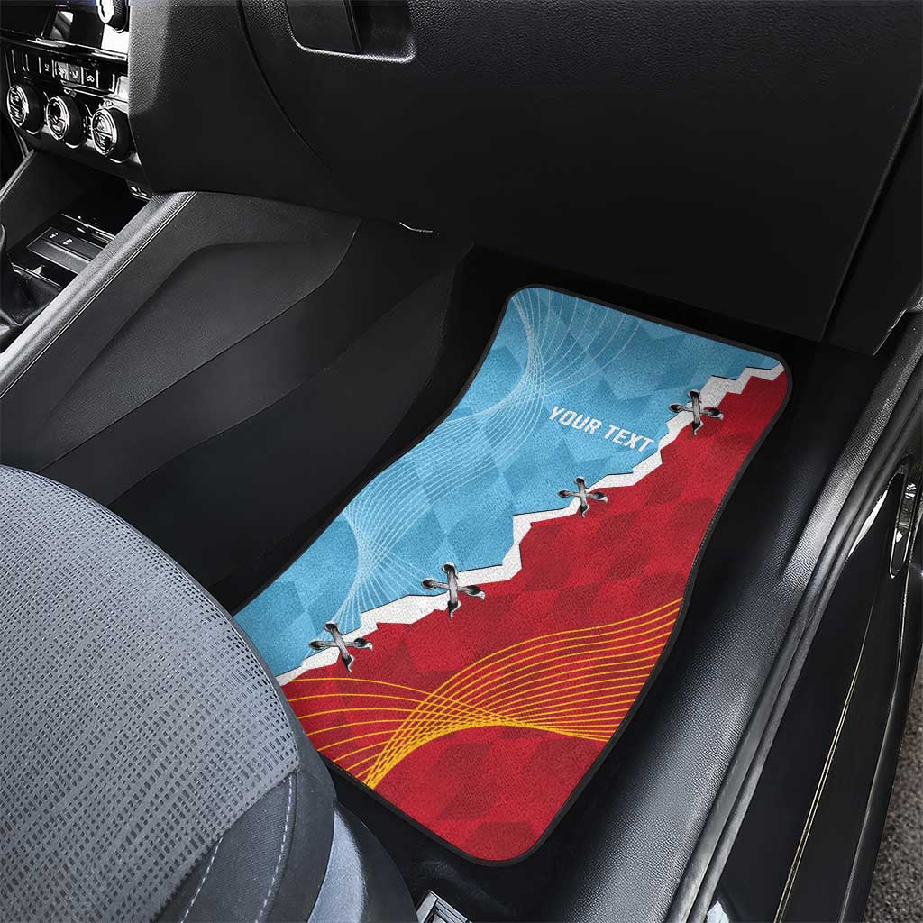 Saint Lucia and Guyana Cricket Personalized Car Mats Kings Amazon Warriors Together - Wonder Print Shop