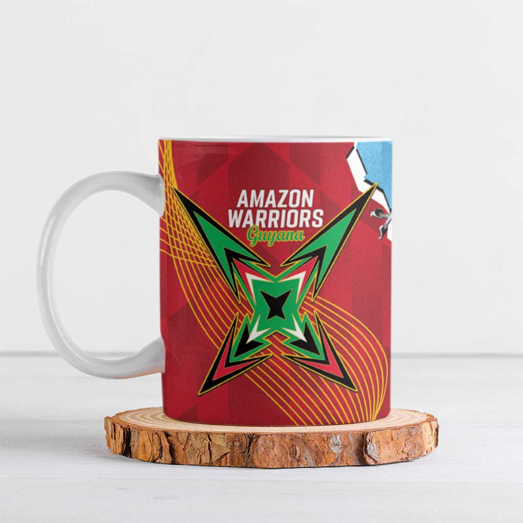 Saint Lucia and Guyana Cricket Ceramic Mug Kings Amazon Warriors Together - Wonder Print Shop