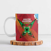 Saint Lucia and Guyana Cricket Ceramic Mug Kings Amazon Warriors Together - Wonder Print Shop