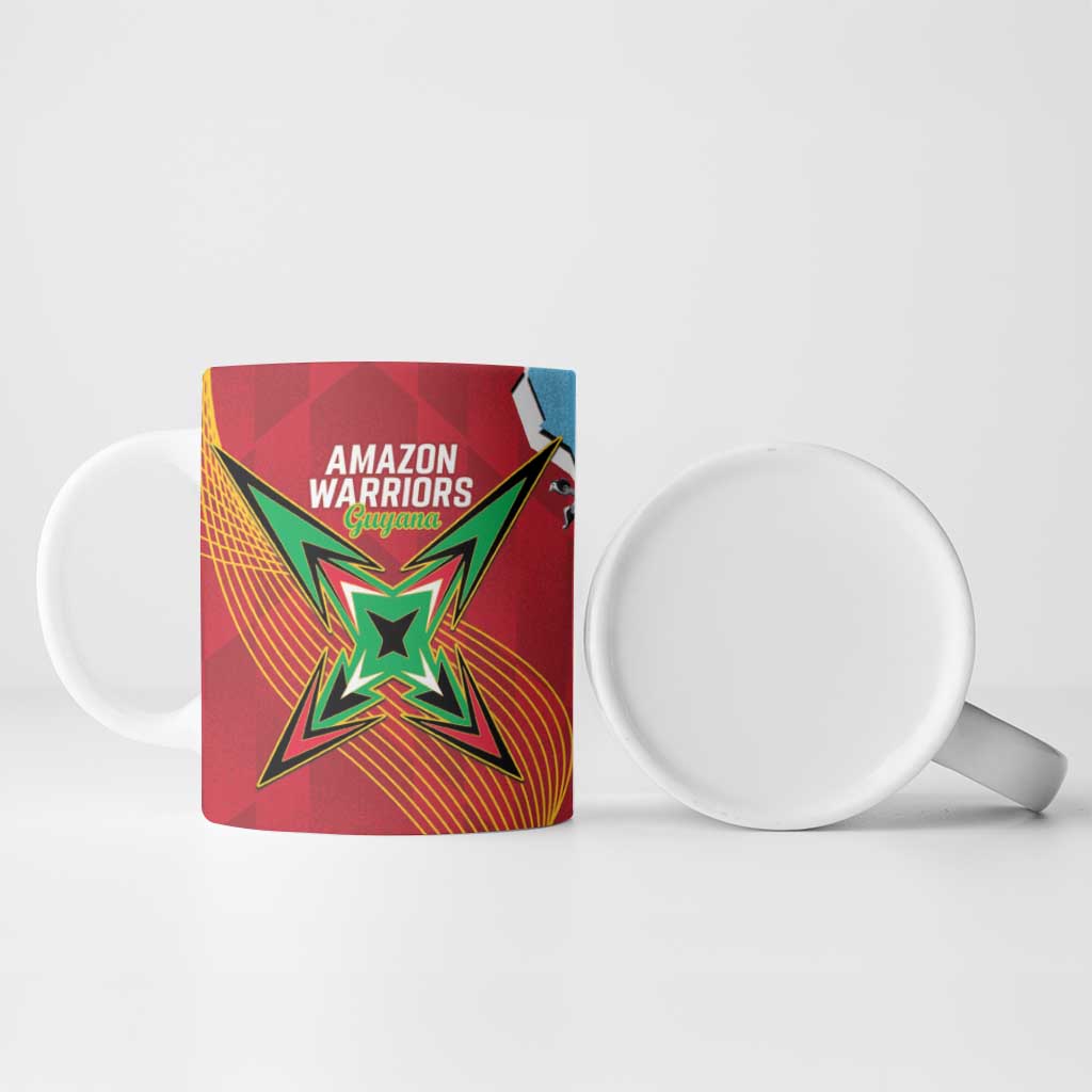 Saint Lucia and Guyana Cricket Ceramic Mug Kings Amazon Warriors Together - Wonder Print Shop