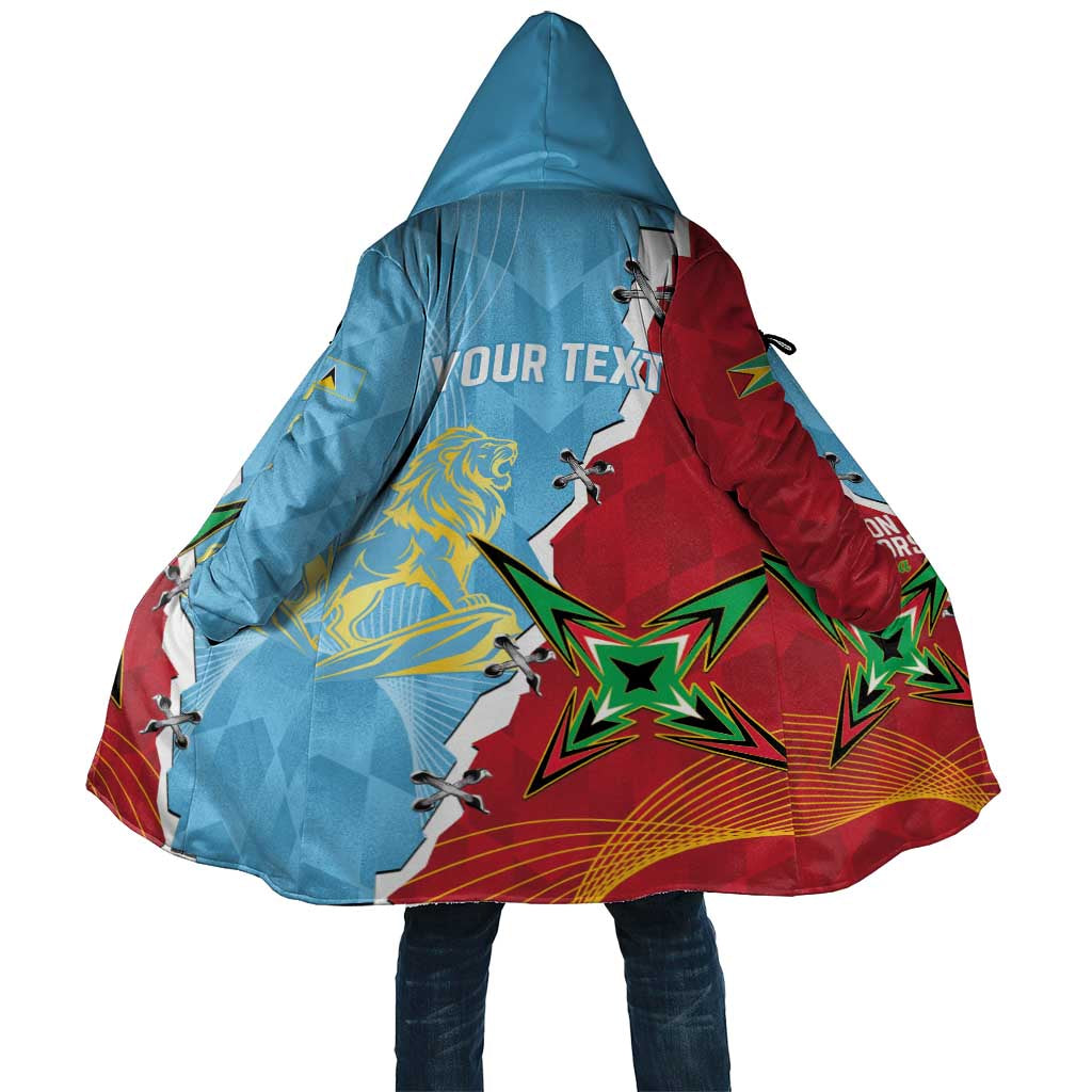 Saint Lucia and Guyana Cricket Personalized Cloak Kings Amazon Warriors Together - Wonder Print Shop