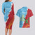 Saint Lucia and Guyana Cricket Personalized Couples Matching Long Sleeve Bodycon Dress and Hawaiian Shirt Kings Amazon Warriors Together - Wonder Print Shop