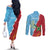 Saint Lucia and Guyana Cricket Personalized Couples Matching Off The Shoulder Long Sleeve Dress and Long Sleeve Button Shirt Kings Amazon Warriors Together - Wonder Print Shop