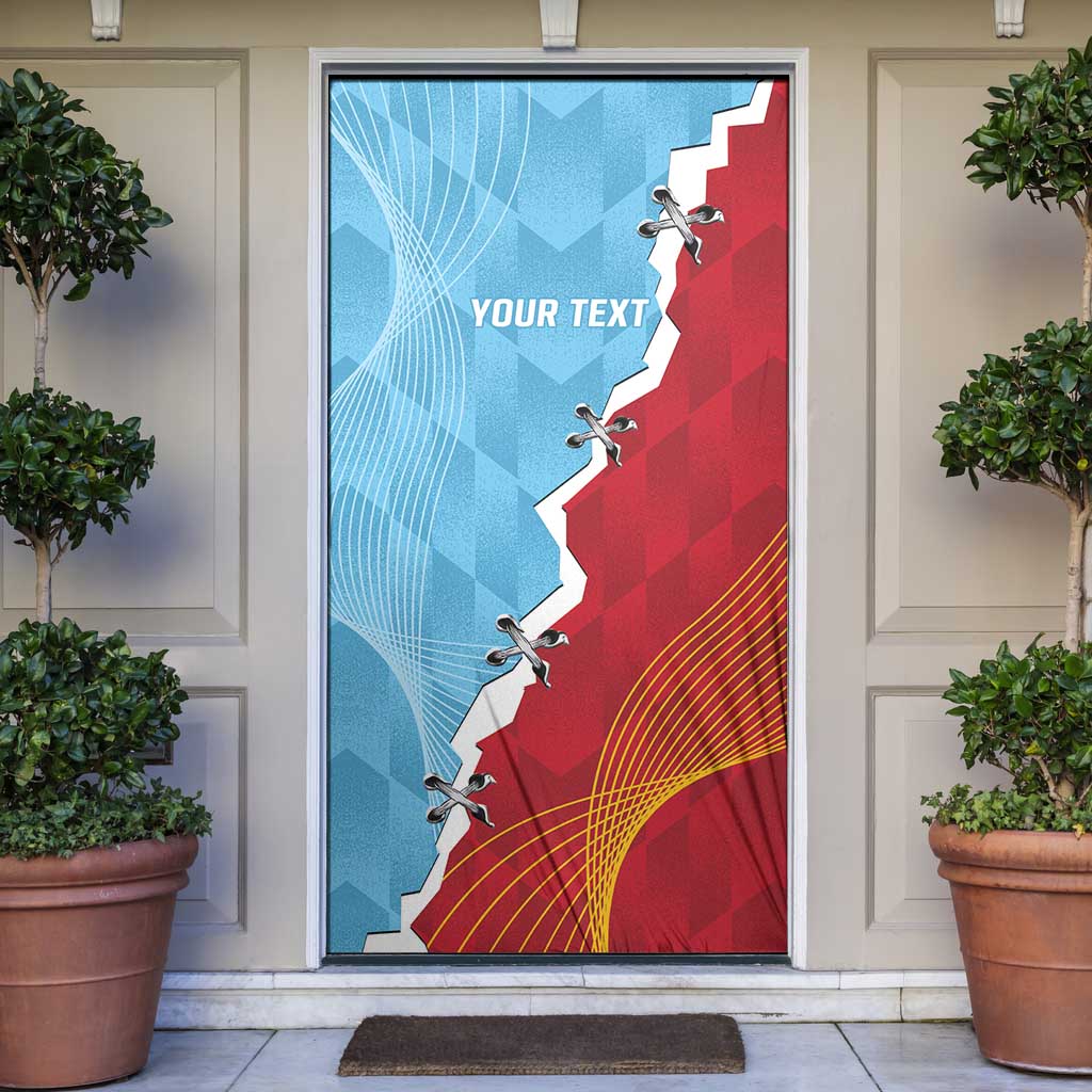 Saint Lucia and Guyana Cricket Personalized Door Cover Kings Amazon Warriors Together - Wonder Print Shop