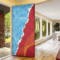 Saint Lucia and Guyana Cricket Personalized Door Cover Kings Amazon Warriors Together - Wonder Print Shop