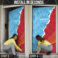 Saint Lucia and Guyana Cricket Personalized Door Cover Kings Amazon Warriors Together - Wonder Print Shop