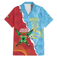 Saint Lucia and Guyana Cricket Personalized Family Matching Mermaid Dress and Hawaiian Shirt Kings Amazon Warriors Together - Wonder Print Shop
