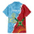 Saint Lucia and Guyana Cricket Personalized Family Matching Mermaid Dress and Hawaiian Shirt Kings Amazon Warriors Together - Wonder Print Shop