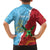 Saint Lucia and Guyana Cricket Personalized Family Matching Off The Shoulder Long Sleeve Dress and Hawaiian Shirt Kings Amazon Warriors Together - Wonder Print Shop