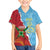 Saint Lucia and Guyana Cricket Personalized Family Matching Off The Shoulder Long Sleeve Dress and Hawaiian Shirt Kings Amazon Warriors Together - Wonder Print Shop