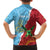 Saint Lucia and Guyana Cricket Personalized Family Matching Off Shoulder Maxi Dress and Hawaiian Shirt Kings Amazon Warriors Together - Wonder Print Shop