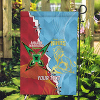 Saint Lucia and Guyana Cricket Personalized Garden Flag Kings Amazon Warriors Together - Wonder Print Shop