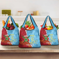 Saint Lucia and Guyana Cricket Personalized Grocery Bag Kings Amazon Warriors Together - Wonder Print Shop