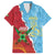 Saint Lucia and Guyana Cricket Personalized Hawaiian Shirt Kings Amazon Warriors Together - Wonder Print Shop