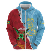 Saint Lucia and Guyana Cricket Personalized Hoodie Kings Amazon Warriors Together - Wonder Print Shop