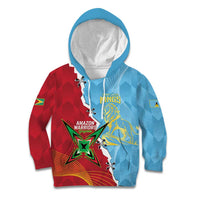 Saint Lucia and Guyana Cricket Personalized Kid Hoodie Kings Amazon Warriors Together - Wonder Print Shop
