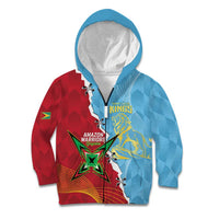 Saint Lucia and Guyana Cricket Personalized Kid Hoodie Kings Amazon Warriors Together - Wonder Print Shop