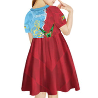 Saint Lucia and Guyana Cricket Personalized Kid Short Sleeve Dress Kings Amazon Warriors Together - Wonder Print Shop