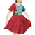 Saint Lucia and Guyana Cricket Personalized Kid Short Sleeve Dress Kings Amazon Warriors Together - Wonder Print Shop