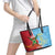 Saint Lucia and Guyana Cricket Personalized Leather Tote Bag Kings Amazon Warriors Together - Wonder Print Shop