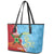 Saint Lucia and Guyana Cricket Personalized Leather Tote Bag Kings Amazon Warriors Together - Wonder Print Shop