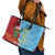 Saint Lucia and Guyana Cricket Personalized Leather Tote Bag Kings Amazon Warriors Together - Wonder Print Shop