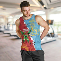 Saint Lucia and Guyana Cricket Personalized Men Tank Top Kings Amazon Warriors Together - Wonder Print Shop